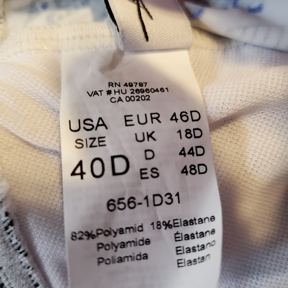 Profile by Gottex Ixtapa tankini top ruched,wire free shelf bra size 40D - Picture 9 of 15